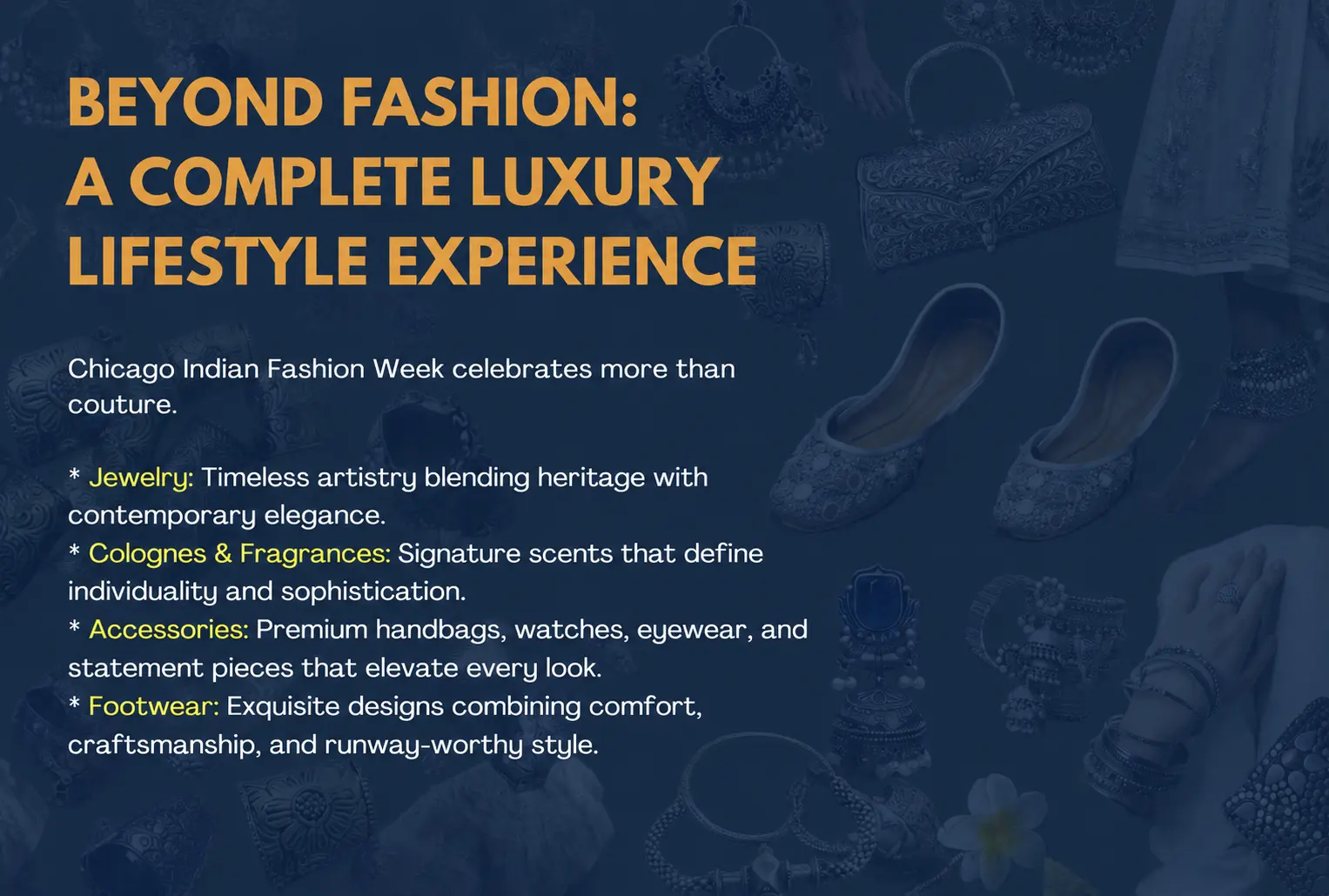 Beyond Fashion: A Complete Luxury Lifestyle Experience — Jewelry, Colognes & Fragrances, Accessories, Footwear